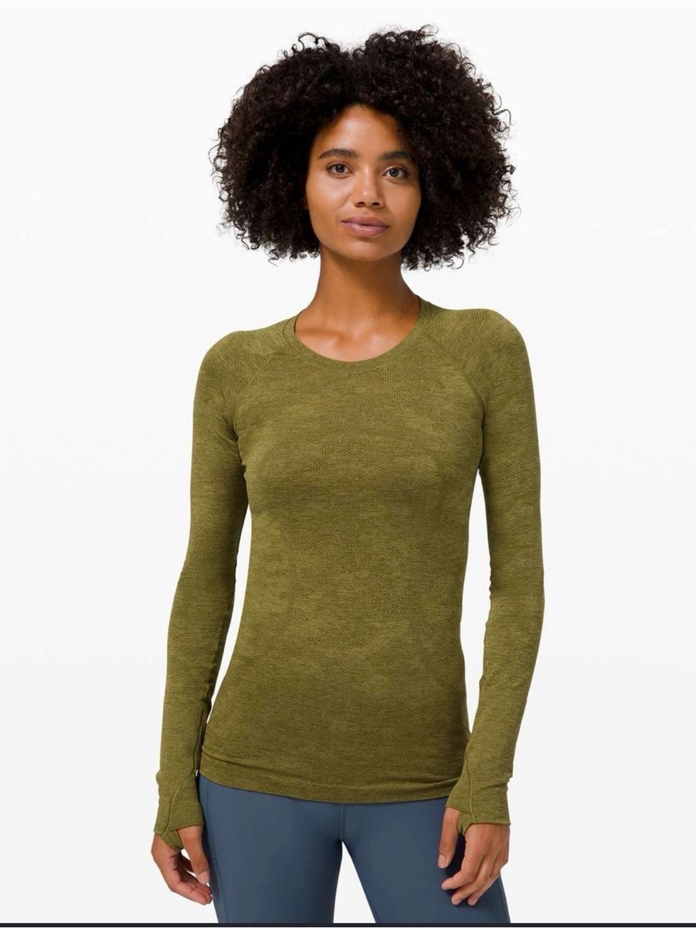 Lululemon Swiftly Tech Long Sleeve 2.0 – Size 12 – Moss Green